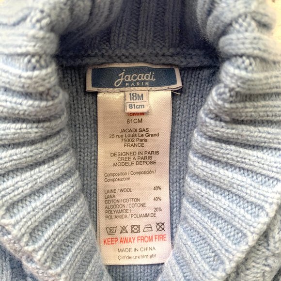 Jacadi Wool Blend Sweater | 18M - Picture 5 of 5